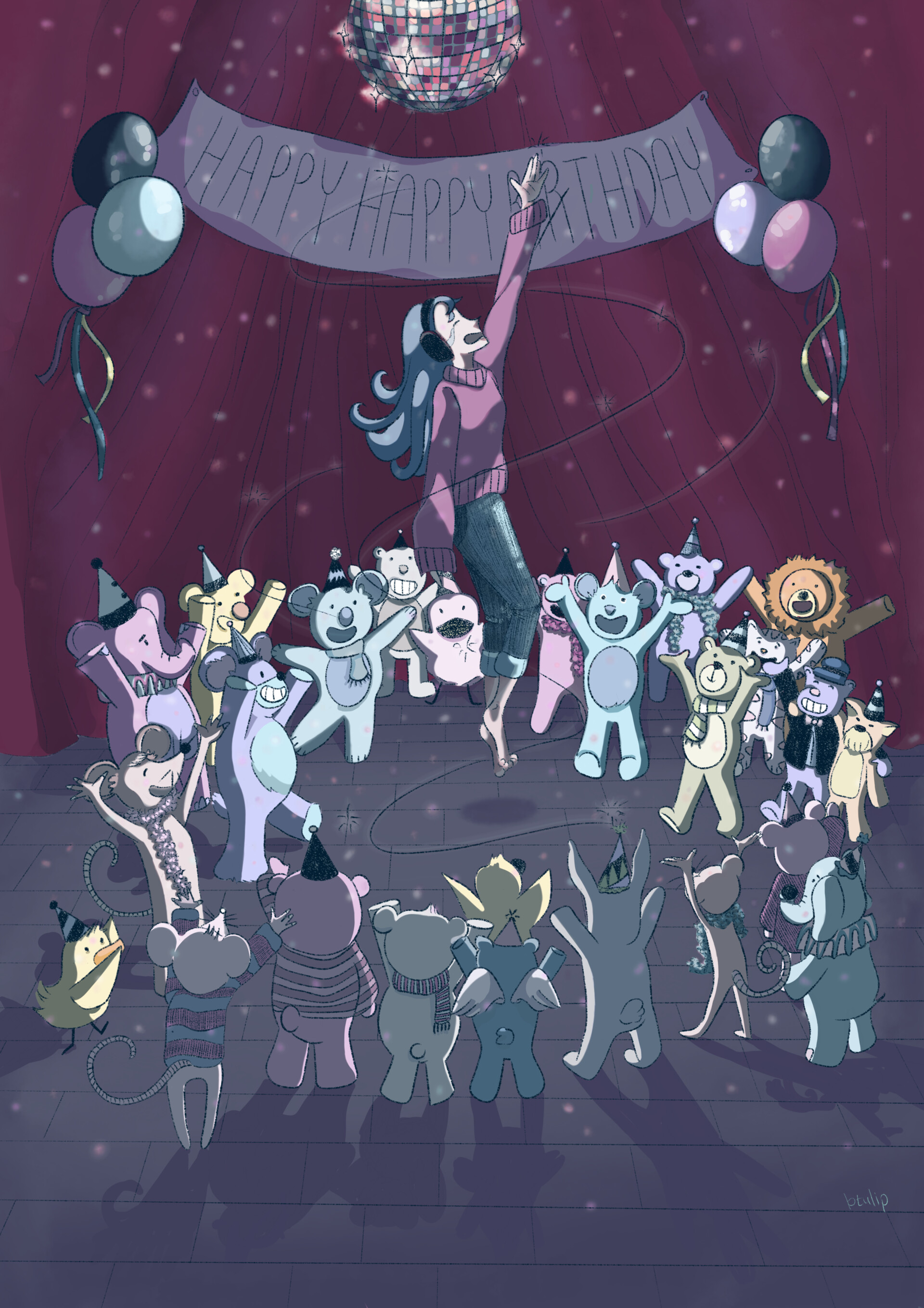 Birthday Scene Composition